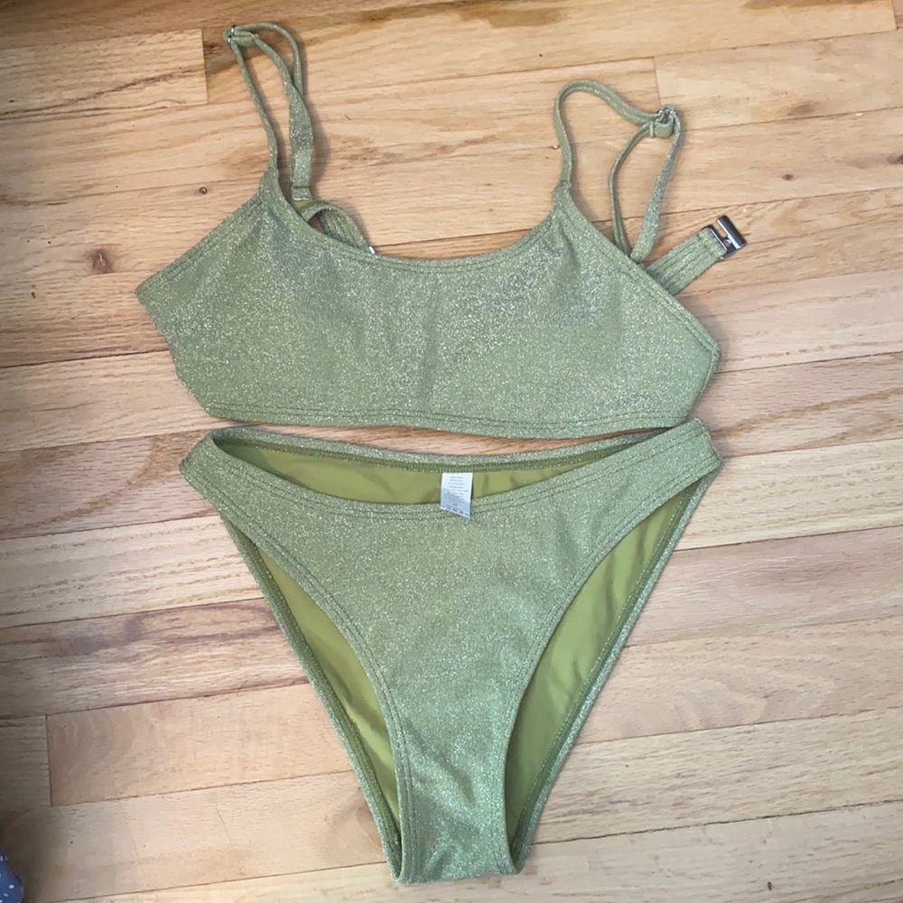 Green Sparkle Bikini
